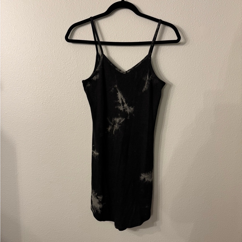 Bear Dance Charcoal Tie-Dye Top